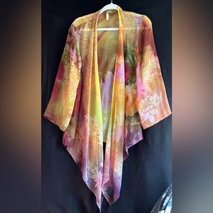Chenault Floral Sheer Jacket (Sz Lg)